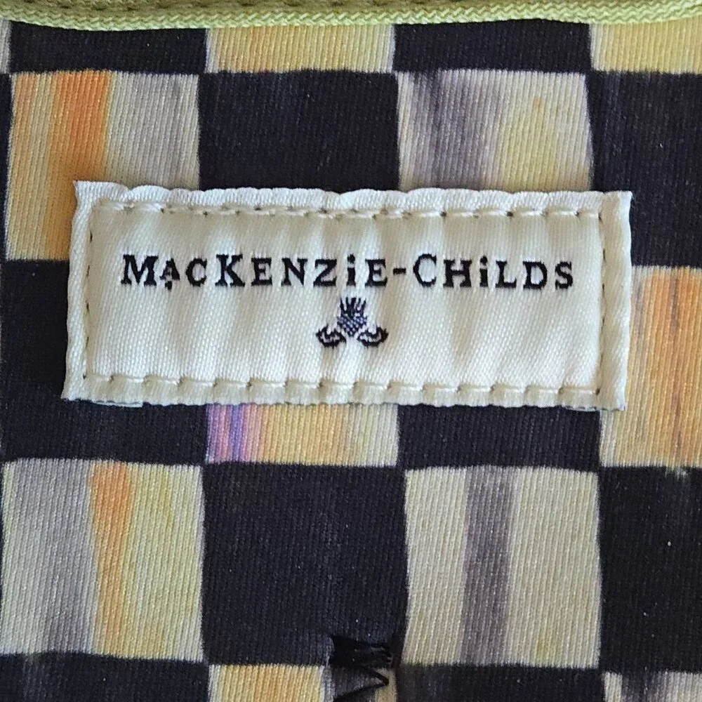 Mackenzie Childs Courtly Check Insulated Neoprene Wine Bottle Tote Carrier - Picture 2 of 3